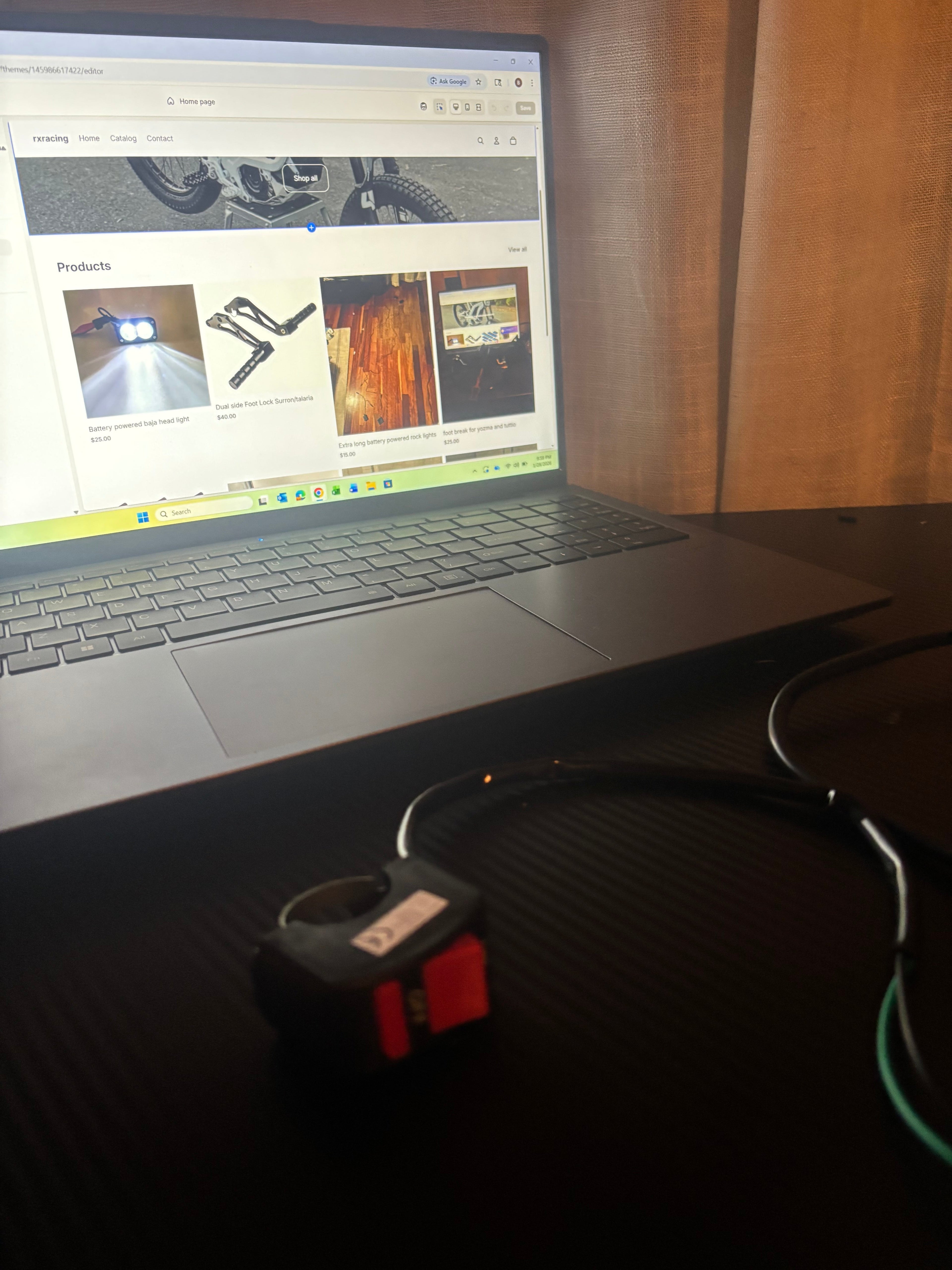 Battery powered baja head light