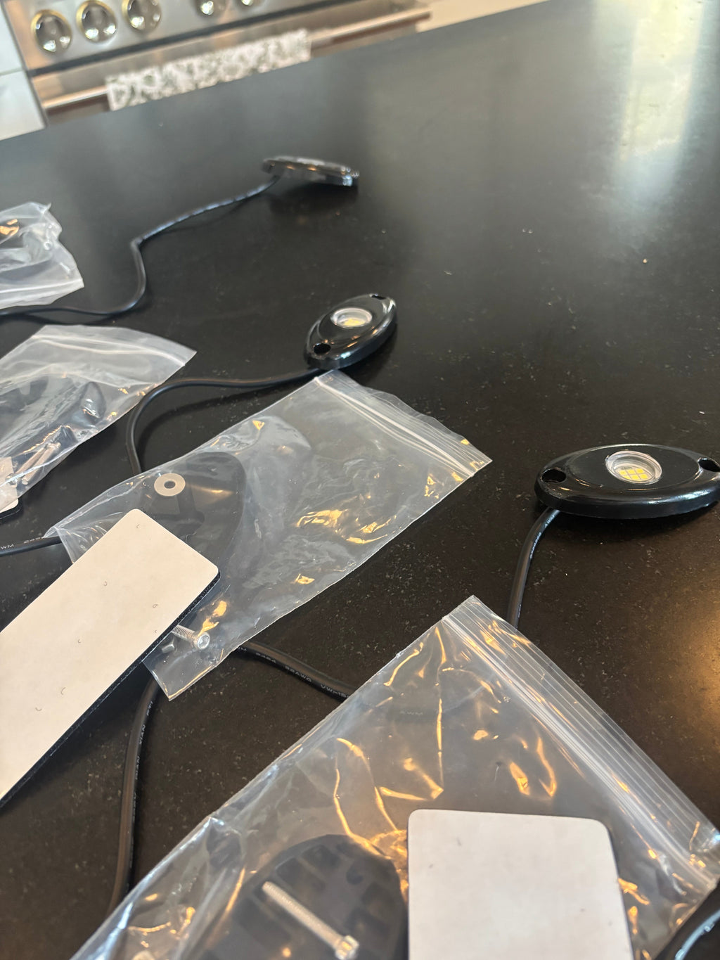 Battery powered rock lights