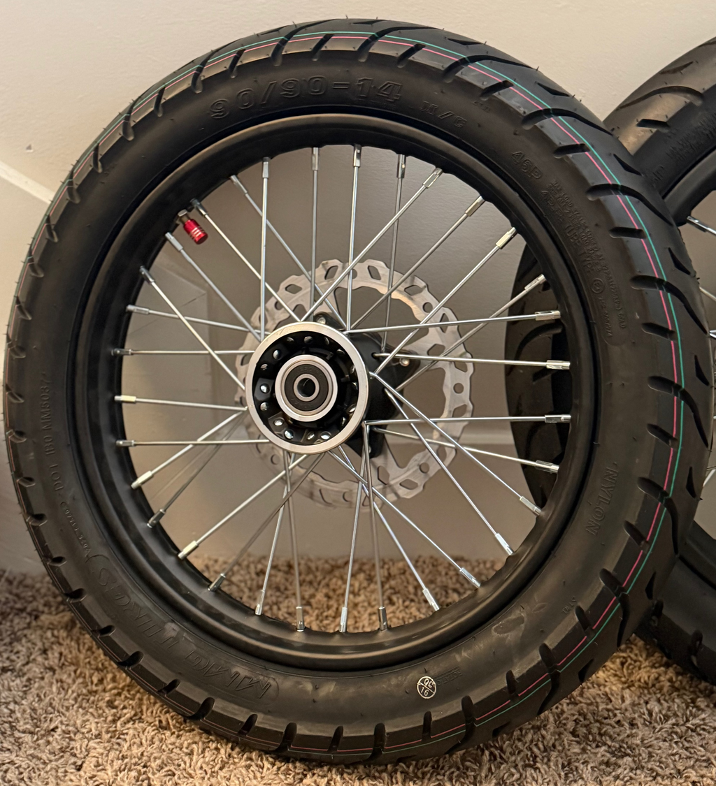 Upgraded 14in Wheels & Street Tires