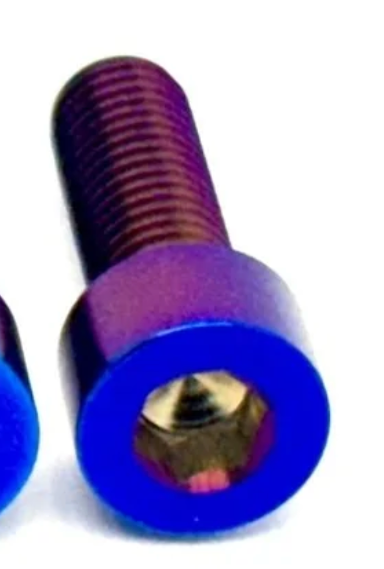 Titanium ultrabee brake clamp bolts